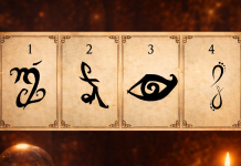 Eines der vier Symbole verrät, in welcher Lebensphase du dich befindest.