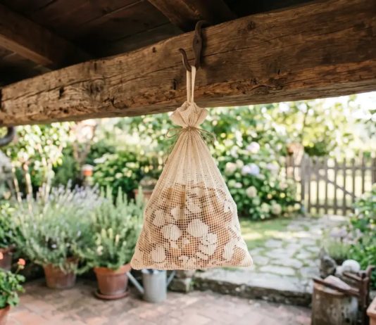 Eierschalen nicht wegwerfen: Warum immer mehr Gärtner sie in Beuteln im Garten aufhängen