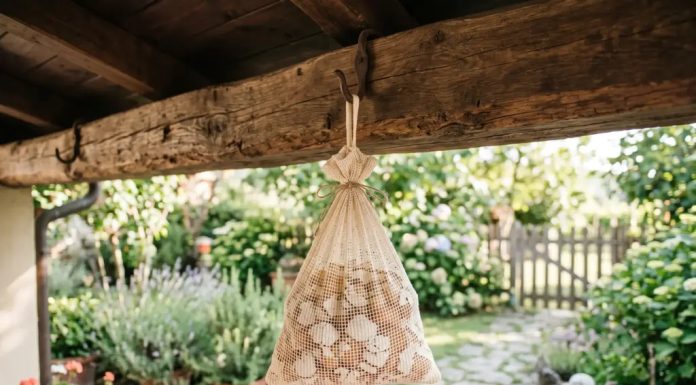 Eierschalen nicht wegwerfen: Warum immer mehr Gärtner sie in Beuteln im Garten aufhängen