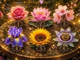 Die Blume, die dich anzieht, offenbart dir neue Freuden, die vor dir liegen