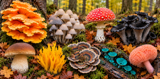 9 faszinierende Pilze, die man im Oktober entdecken kann: Von essbaren Waldschätzen bis zu den farbenprächtigsten Pilzen der Natur